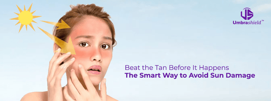 Woman in UV protective clothing - beat tha tan