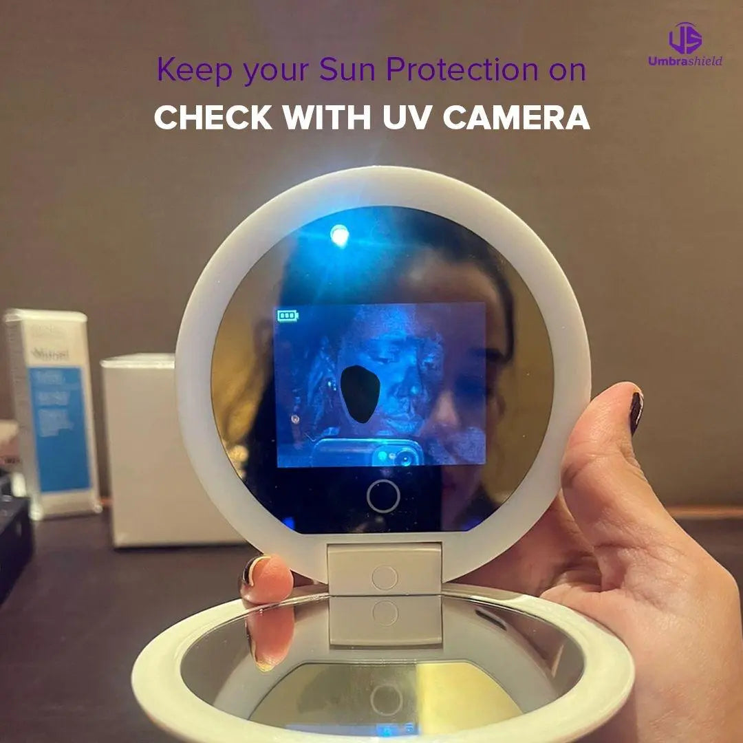 uv mirror for sunscreen