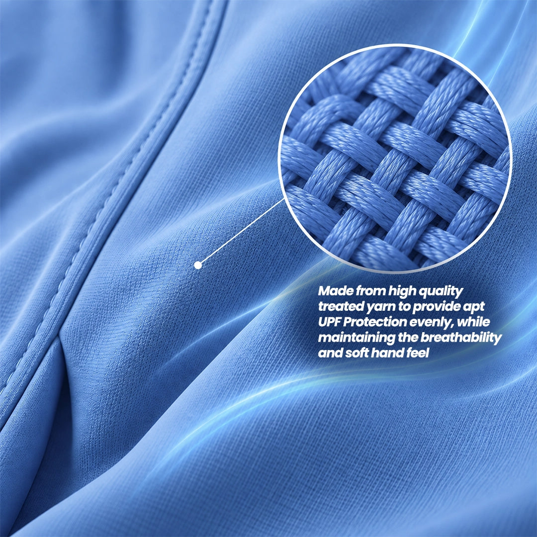 The protection is in the fibre, not on it