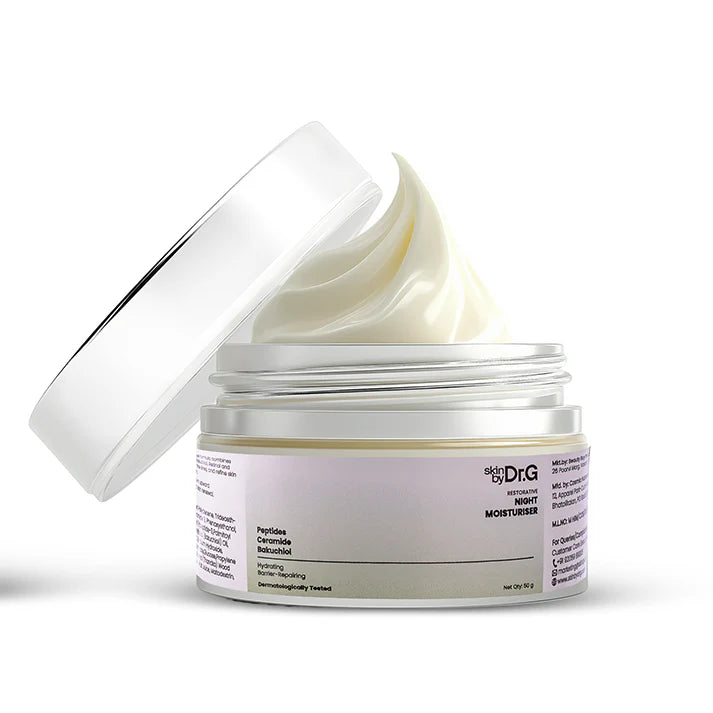 Skinby Dr.G Night Moisturiser | Dr.G Night Moisturiser | Restorative Barrier Repair Cream with Peptides, Ceramide & Bakuchiol | Oil-Free Hydrating Gel