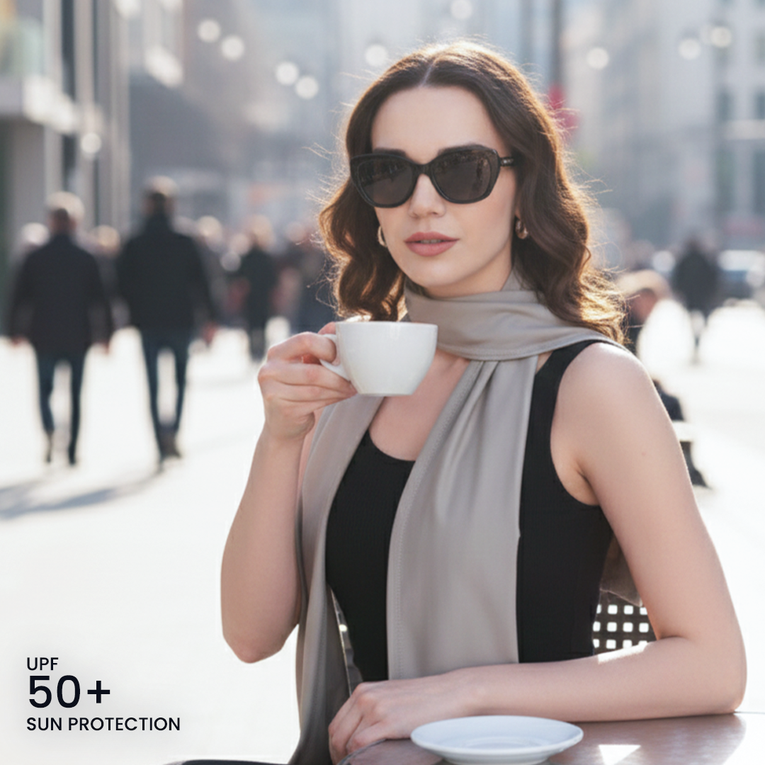 upf 50 plus sun protection - uv scarf for women