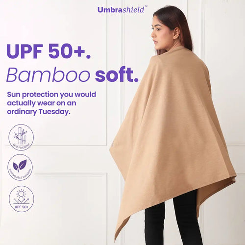 Bamboo UV scarf - Camel