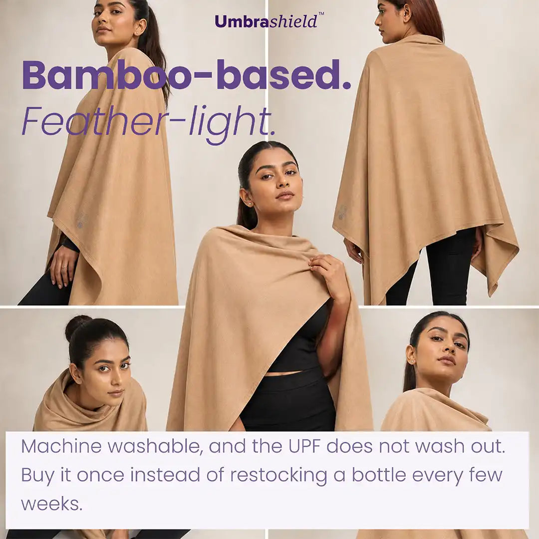 Bamboo UV scarf - Camel
