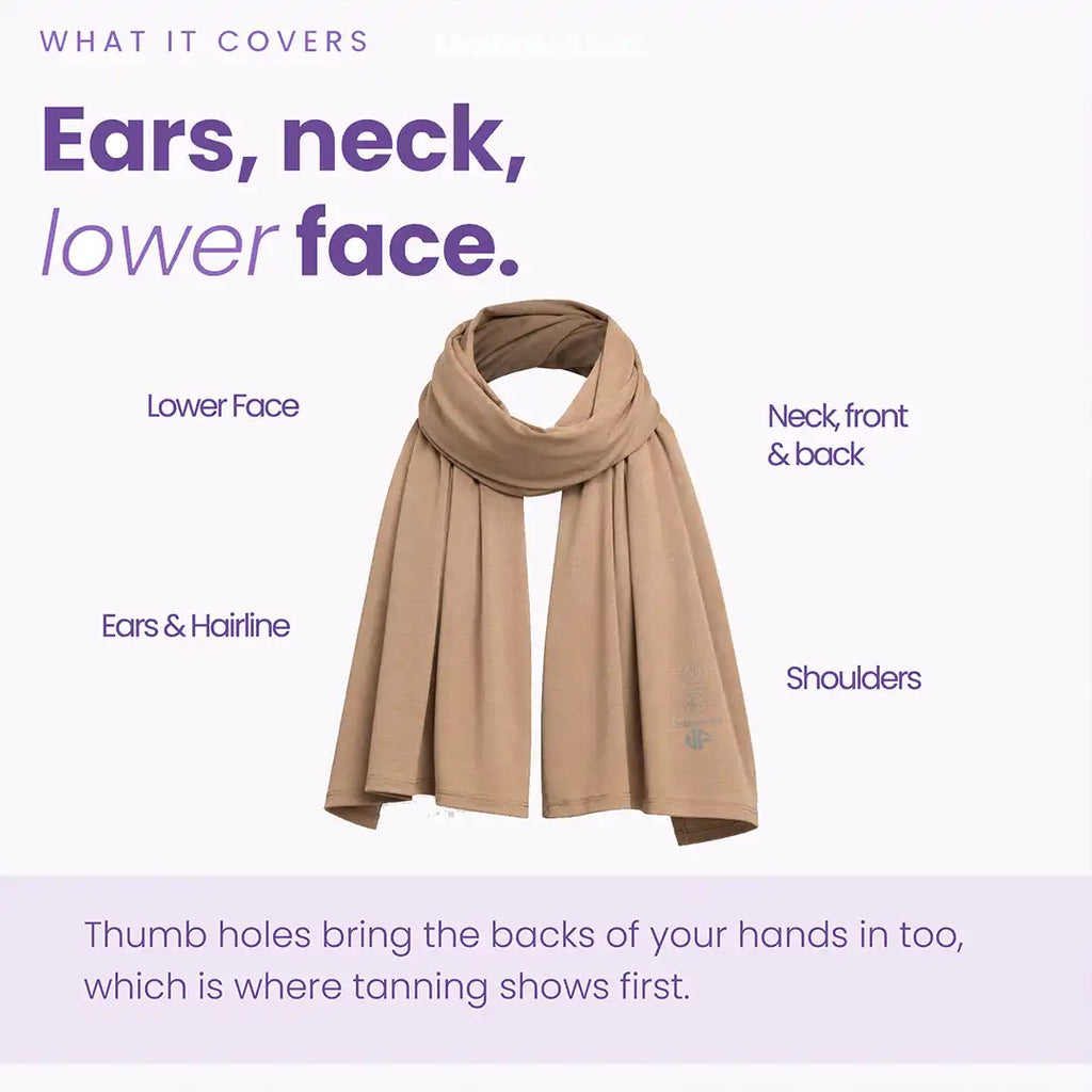 Bamboo UV scarf - Camel