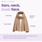 Bamboo UV scarf - Camel