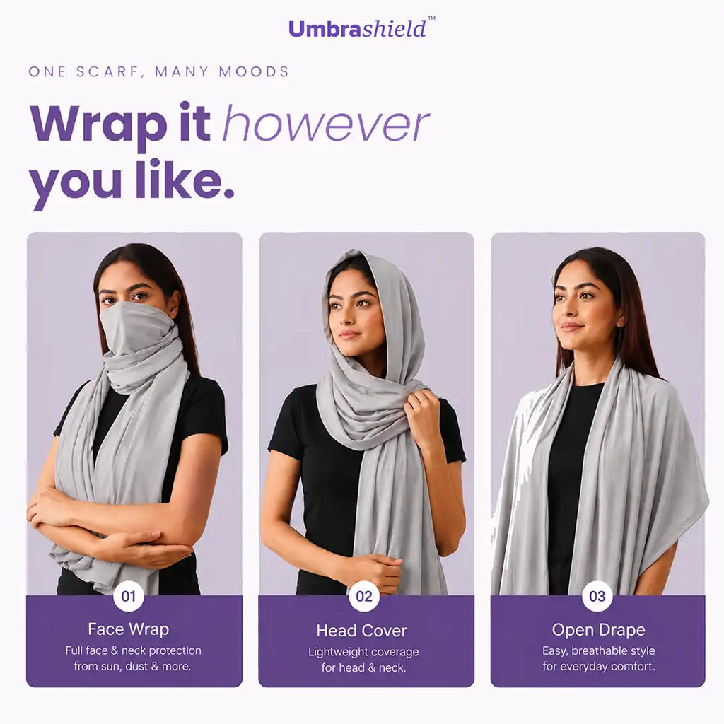 Bamboo UV scarf - Camel