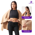 bamboo scarf - face cover - thumb hole