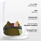 face sun visor infographics