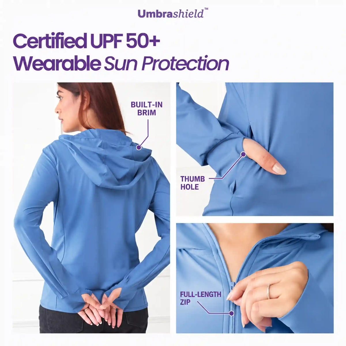 A brim, which most sun jackets skip