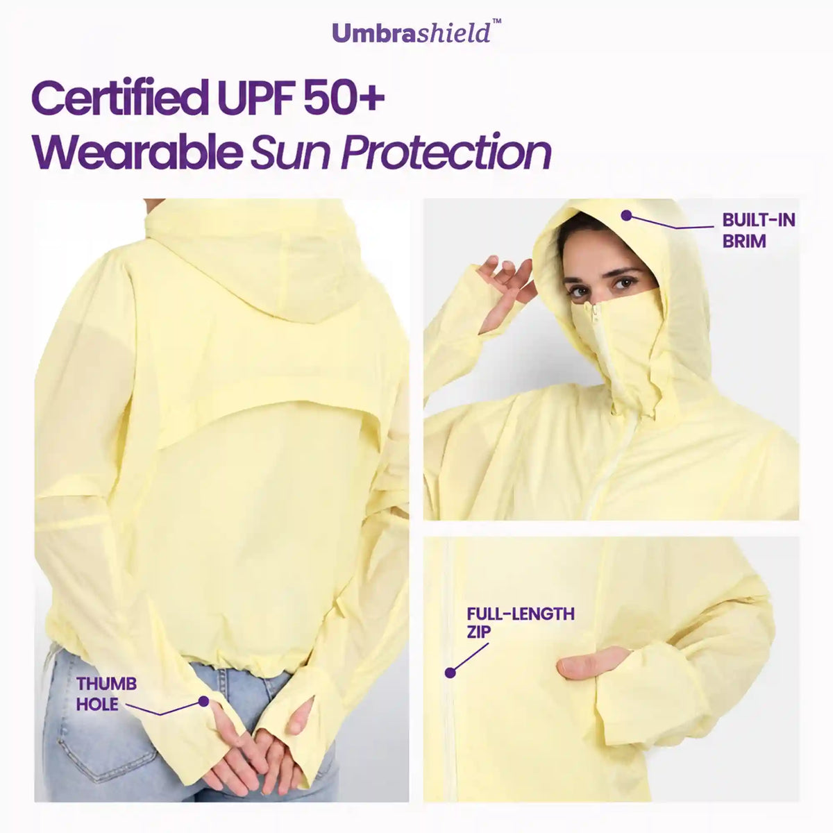 A brim, which most sun jackets skip
