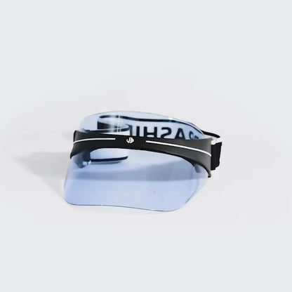 Sporty Chic Clear blue uv protection-face shield - 360 video

