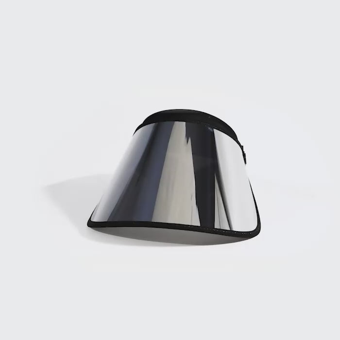 luxe full silver uv face shield - 360 video

