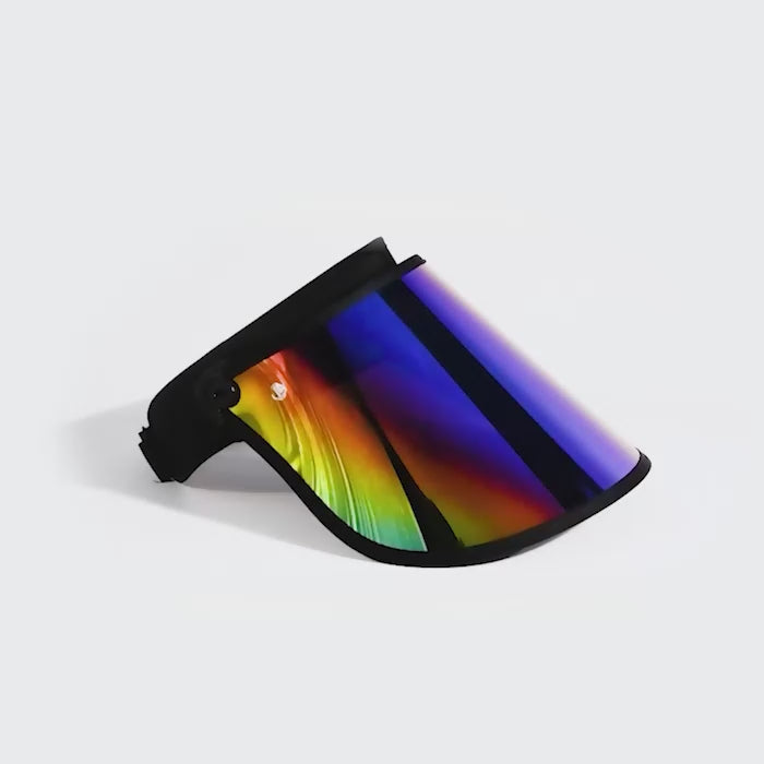 luxe full holographic sun face shield - 360 video

