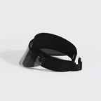 luxe short silver uv visor -360

