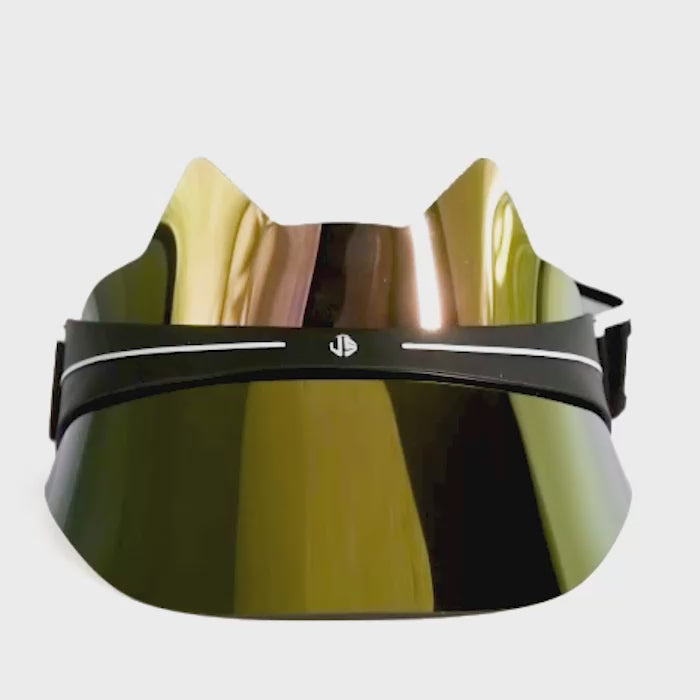 Ultra Luxe Rose Gold uv visor face shield - 360 video

