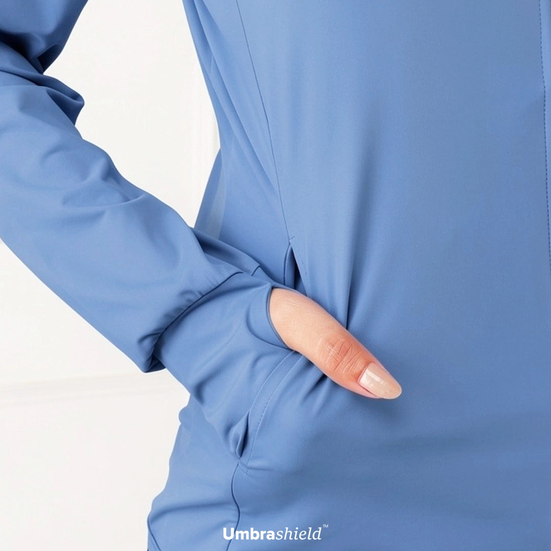 Thumb holes, because hands tan first